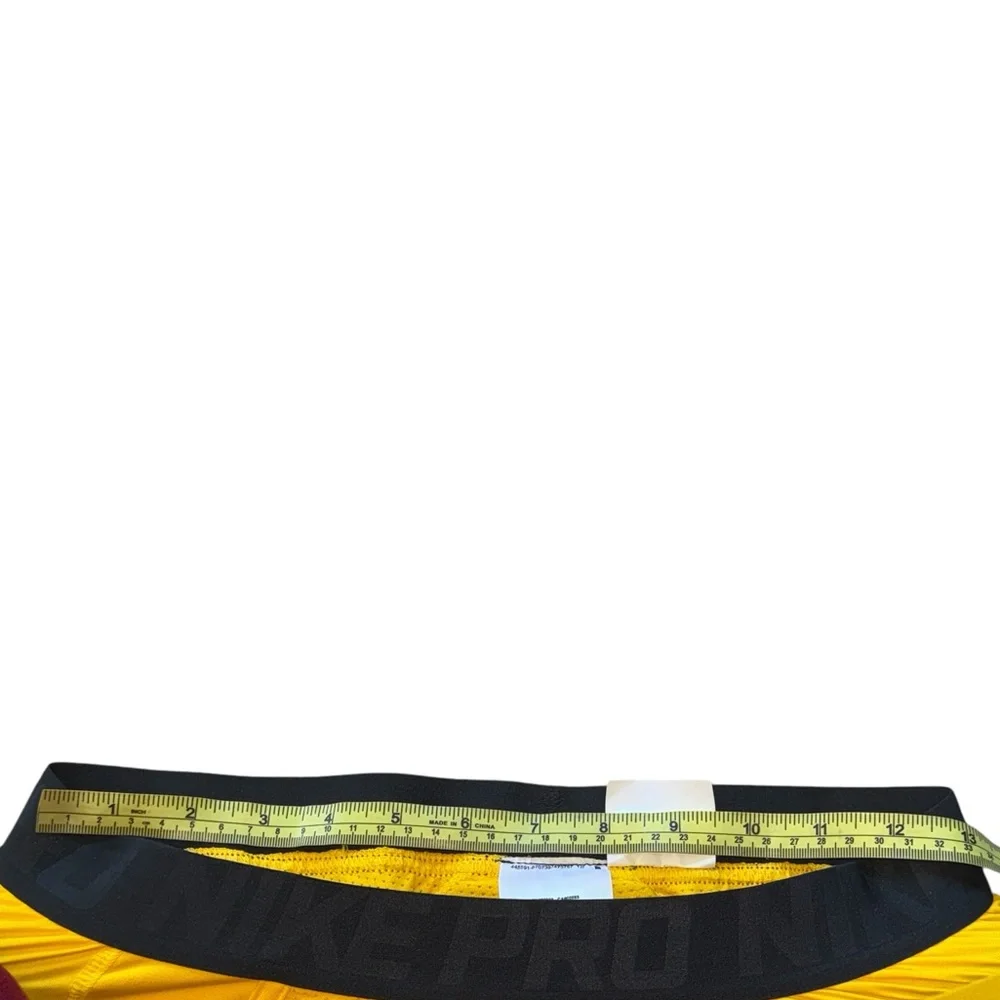 NWOT NIKE Pro Hyperstrong Yellow Padded Football Pants Hip Thigh Knee Pads